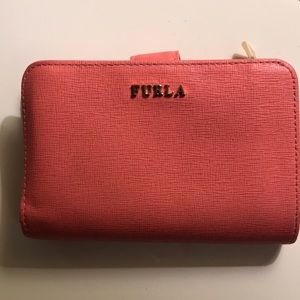 Furla peach leather wallet